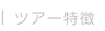 ツアー特徴