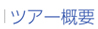 ツアー概要